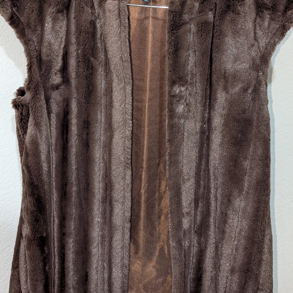 Minky brand Faux Fur Sleeveless Vest